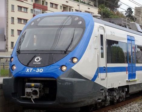 Electric passenger train in the Valparaíso region